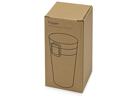 Герметичная термокружка Trigger 380мл, черный - рис 9.