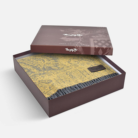 Плед Magnolia, желтый - рис 4.