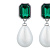 Серьги EMERALD Fiore Luna *ACE22420-07 - миниатюра - рис 3.