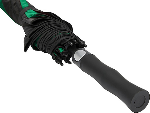 Джефф 30-дюймовый ветрозащитный зонт-трость, зеленый/черный - рис 6.