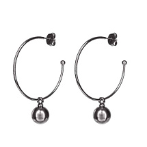 Серьги Graphite Pearl Possebon *A0063.3 BW