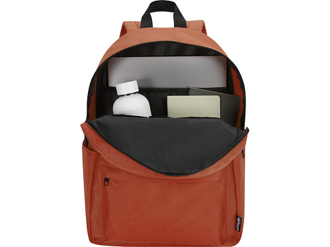 Байрон рюкзак для 14-дюймового ноутбука объемом 16 л, изготовленный из переработанных материалов по стандарту GRS, кирпичный - рис 4.