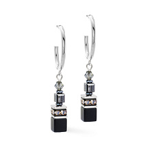 Серьги Black-Silver Coeur de Lion 3021/21-1317