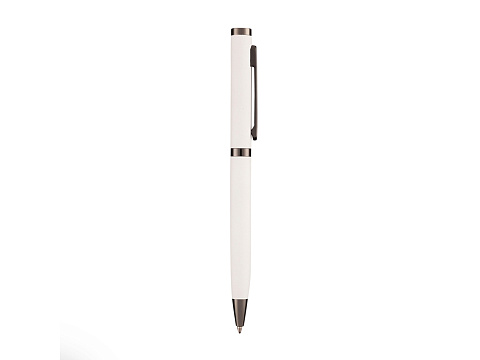 Ручка Firenze шариковая автоматическая софт-тач, белая - рис 4.