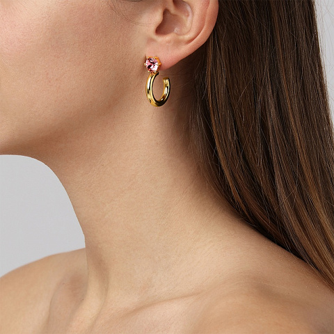 Серьги QUINTE SG LIGHT ROSE - рис 2.