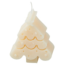 Свеча Елочка, молочный