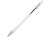 Kish шариковая ручка с серебристой отделкой - Белый (черные чернила) - миниатюра