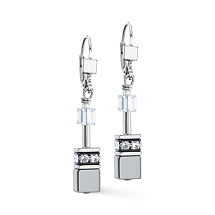 Серьги Grey-Silver Coeur de Lion 4015/20-1217