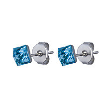 Пусеты Crystal Sky Blue Fiore Luna SWE0127/1 SB S