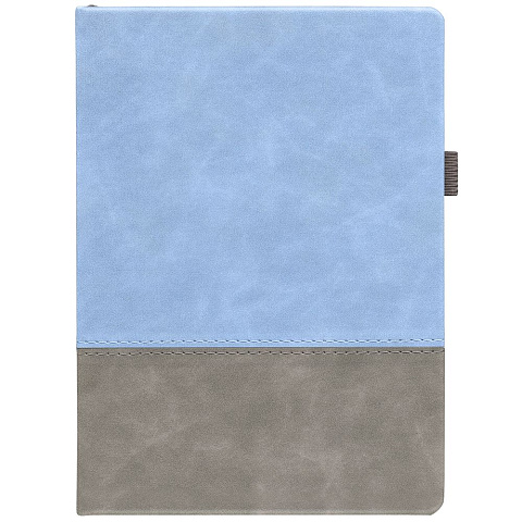 Ежедневник Horizon, недатированный, серый с голубым