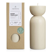 Originalhome органическая свеча - средняя - Бежевый