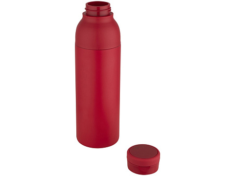 Illuminate бутылка-термос для воды с двойными стенками объемом 650 мл из переработанной нержавеющей стали, сертифицированной по стандарту RCS - Красный - рис 3.