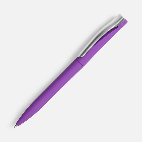 Ручка шариковая Pin Soft Touch, ver.2, фиолетовая - рис 2.