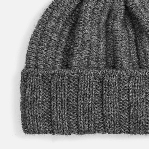 Шапка Frissonelle, серый меланж - рис 3.