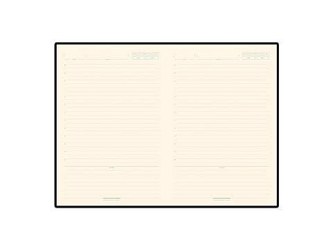 Ежедневник А5 недатированный Bridge, синий ультра/серебристый - рис 2.