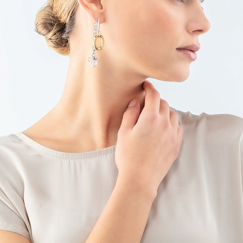 Серьги Bicolour Coeur de Lion 4521/21-1637 - рис 2.