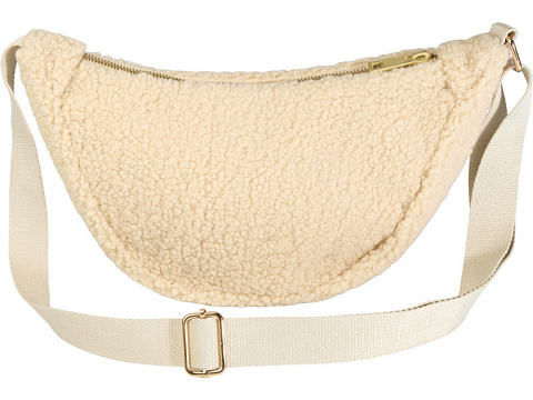 Шерпа поясная сумка из переработанной шерпы GRS объемом 3 л, бежевый - рис 3.