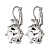 Серьги BEGONIA SS CRYSTAL Dyrberg Kern 460042 - миниатюра