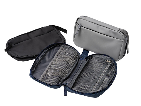 Косметичка-органайзер DULAC/ЛАВИЯ из искусственной кожи, серый - рис 2.