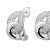 Серьги the weave silver Mason ABE28377-02 S - миниатюра - рис 2.