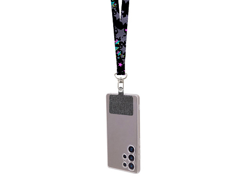 Ланъярд 2,5 см под сублимацию с трендовым карабином и большим держателем для телефона из ПЭ - рис 5.