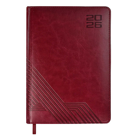 Ежедневник Faro, датированный, бордовый - рис 2.