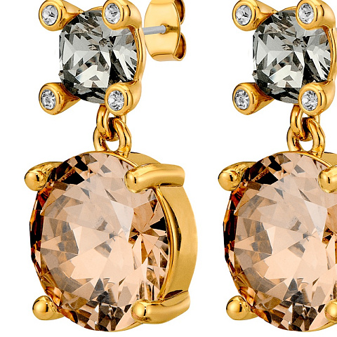 Серьги NICOLA SG GREY/GOLDEN Dyrberg Kern 450148 - рис 3.