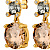Серьги NICOLA SG GREY/GOLDEN Dyrberg Kern 450148 - миниатюра - рис 3.