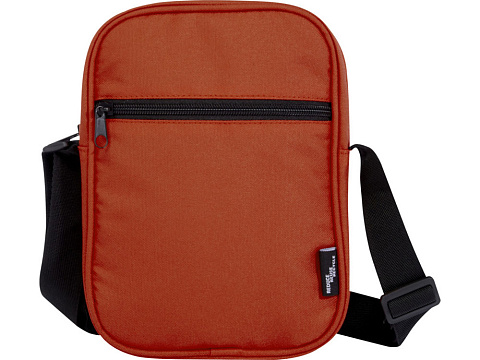 Байрон сумка через плечо из переработанных материалов по стандарту GRS объемом 2 л - Кирпичный - рис 2.