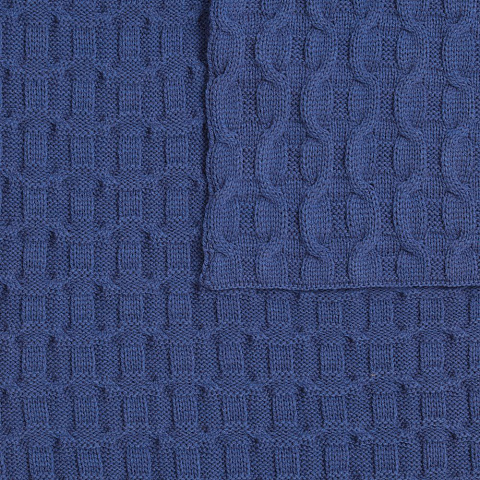 Плед Braidera, синий (черника) - рис 4.