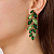 Серьги BANYAN SG EMERALD GREEN Dyrberg Kern 470037 - миниатюра - рис 4.