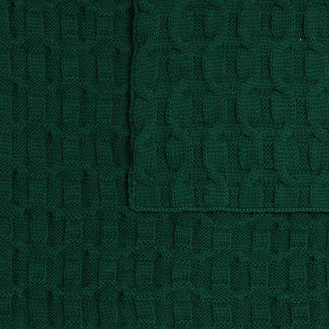 Плед Braidera, темно-зеленый (хвойный) - рис 4.