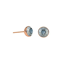 Пусеты Crystal Blue Shade Fiore Luna SWE298 CBS RG