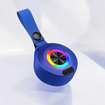 Bluetooth-колонка «Цветной ритм» Yoyo с RGB-подсветкой, синяя