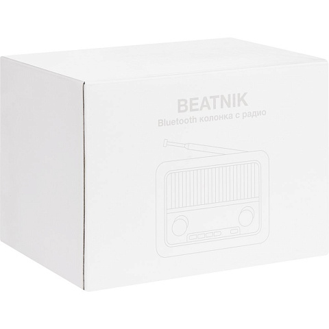 Bluetooth-колонка с радио Beatnik, коричневая - рис 10.