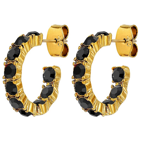 Серьги RAQUEL SG BLACK Dyrberg Kern 470113 - рис 3.