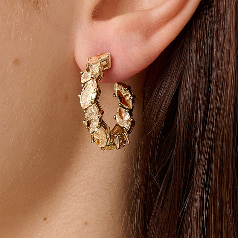 Серьги TAMARIN SG GOLDEN Dyrberg Kern 470015 - рис 2.