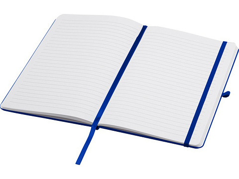 Teak блокнот А5 из переработан. материала в твердой обложке с линован. страницами - Ярко-синий - рис 4.