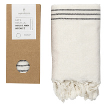 Originalhome плед 3-в-1 из переработанных материалов - 85 x 175 см - Белый