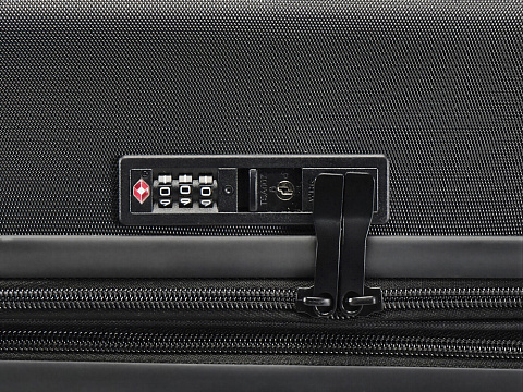 Ровер чемодан на колесах из материалов, переработанных согласно стандарту GRS, объемом 70 л,черный - рис 4.