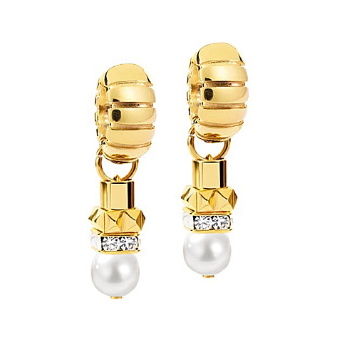 Серьги Hoop White-Gold