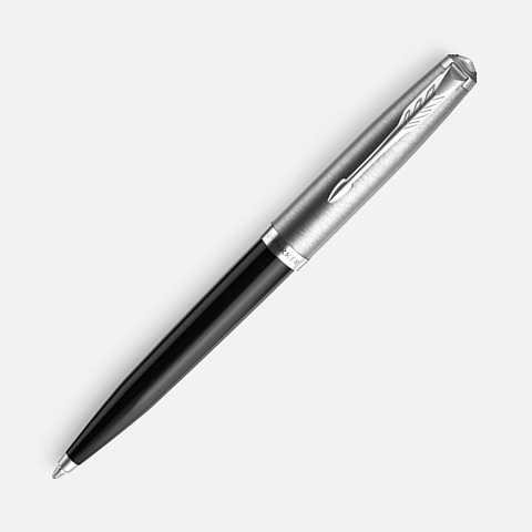 Ручка шариковая Parker 51 Black CT, черная - рис 2.