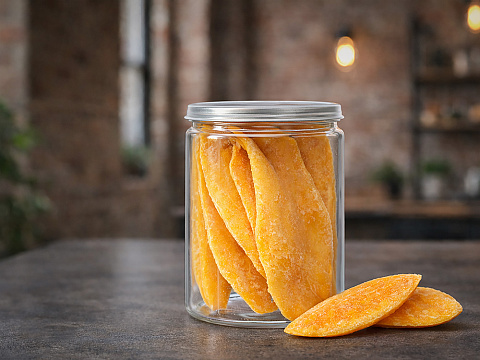 Манго сушеное Tropdry, в банке easy-open, 100 г. - рис 5.