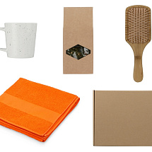 Подарочный набор для ванны с полотенцем, расческой и кружкой