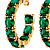 Серьги GRETIA SG EMERALD GREEN Dyrberg Kern 450085 - миниатюра - рис 2.
