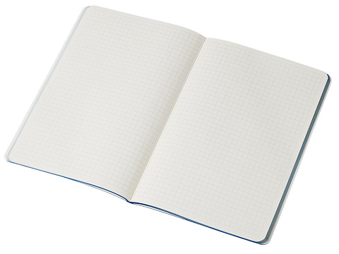 Блокнот Audrey А5 на сшивке в гибкой обложке софт-тач, синий - рис 3.