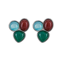 Серьги Azul, Q.Verde, Vermelho Possebon A0292.20.17.6 S