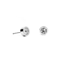 Пусеты White 6х3 Fiore Luna SWE126 W S