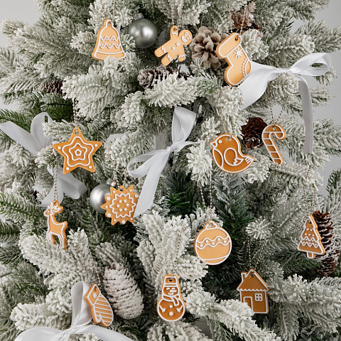 Мини-подвеска «Пряник», шарик - рис 5.