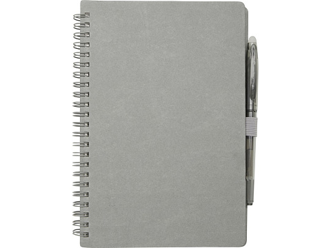 Slate многоразовый набор из блокнота в мягкой обложке и ручки - Серый - рис 2.